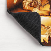 De levensboom in Molten Gold Muismat (Hoek)