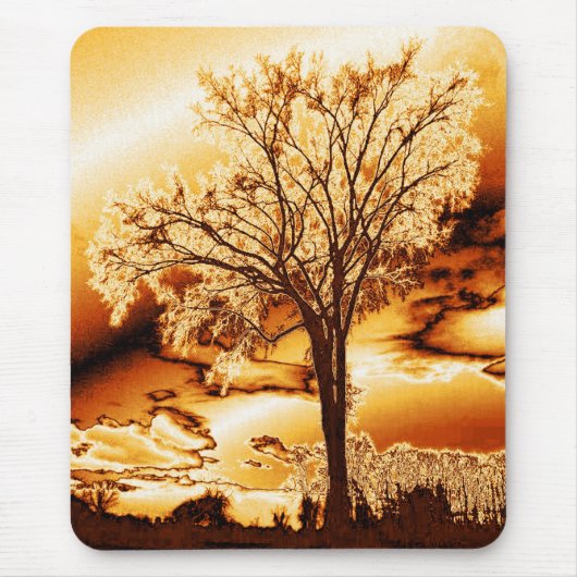De levensboom in Molten Gold Muismat (Voorkant)