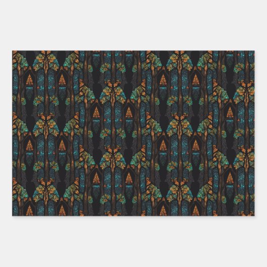 De levensboom inpakpapier vel (Voorkant 3)