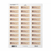 De Levensboom Kruis Christelijke Adreslabels Etiket (Full Sheet)