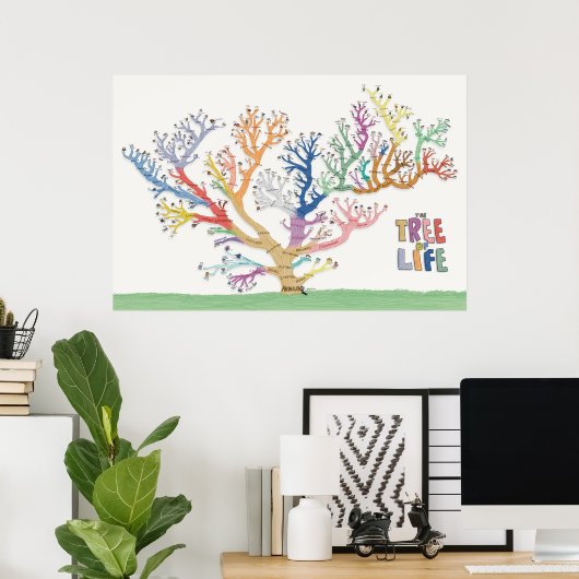 De levensboom poster (Thuiskantoor)