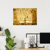 De levensboom van Gustav Klimt Poster (Thuiskantoor)