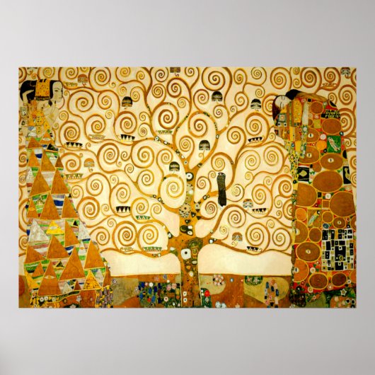 De levensboom van Gustav Klimt Poster (Voorkant)