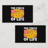 De levenscyclus met Pizza 102 Visitekaartje (Voorkant / Achterkant)