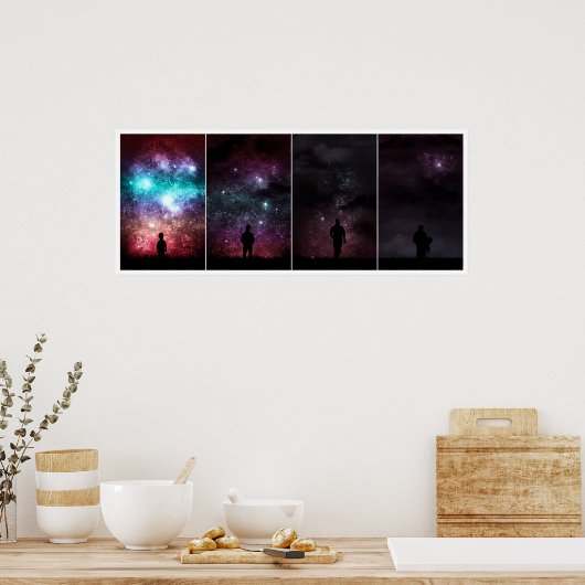 De levenscyclus van de creatieve geest poster (Keuken)