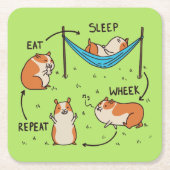 De levenscyclus van een cavia kartonnen onderzetters (Voorkant)