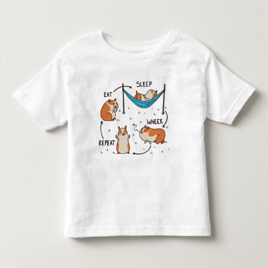 De levenscyclus van een cavia kinder shirts (Voorkant)