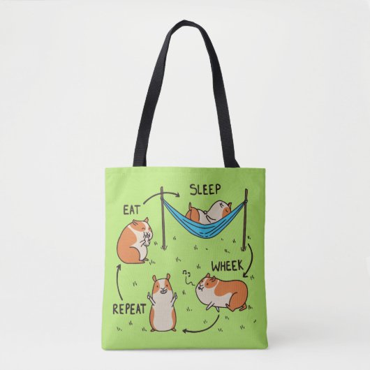 De levenscyclus van een cavia tote bag (Voorkant)