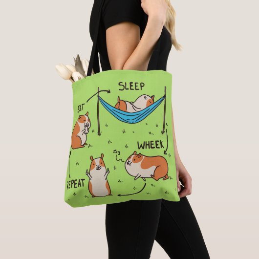 De levenscyclus van een cavia tote bag (Dichtbij)