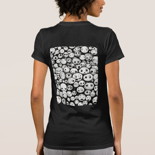De levenscyclus van Face Emoji T-shirt (Achterkant)