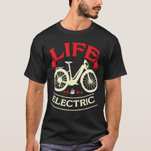 De levensduur van een elektrische fiets met een ex t-shirt (Voorkant)