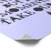 "DE LEVENSDUUR WORDT NIET GEMETEN DOOR HET AANTAL  POSTER (Hoek)