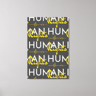 De levenslijn van de mensenrechten voor iedereen,  canvas afdruk