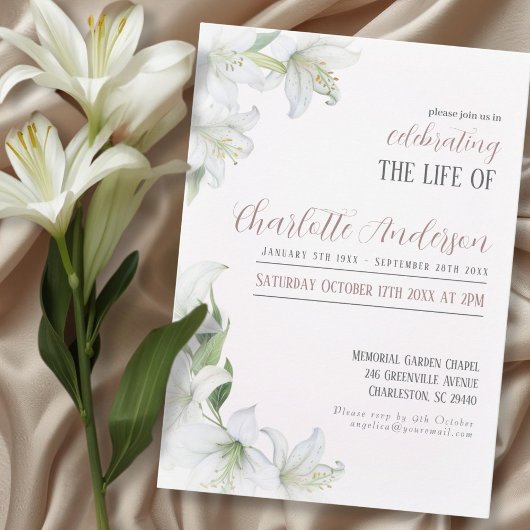 De levensloop van Funeral vieren Kaart