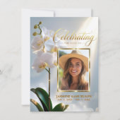 De Levensloop van Gebed Danken Orchideeën Vieren Bedankkaart (Voorkant)