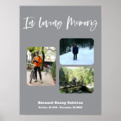 De levensviering Drie Foto's Begrafenis Poster (Voorkant)