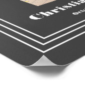 De levensviering van Grey Foto Rouwservice Poster (Hoek)