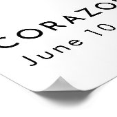 De levensviering van Naam Foto Funeral Poster (Hoek)