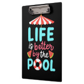 De levenszwemmer is beter voor de pool klembord (Links)