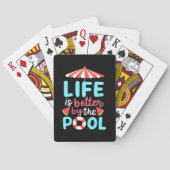 De levenszwemmer is beter voor de pool pokerkaarten (Achterkant)