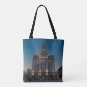 De lever gebouw tote bag (Achterkant)
