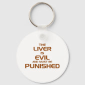 De lever is slecht sleutelhanger (Voorkant)