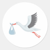 De levering opslaan ronde sticker (Voorkant)