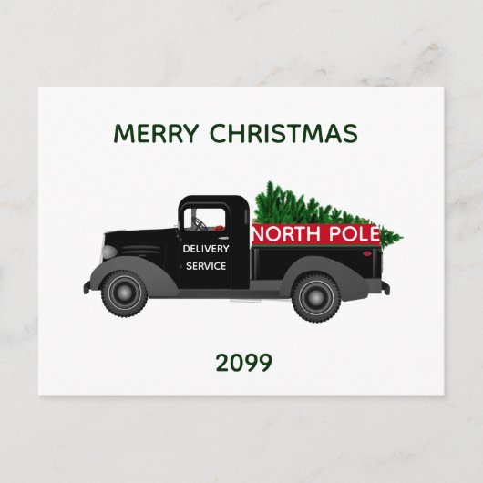 De levering van de Noordpool  de Kerstmis van de V Briefkaart (Voorkant)