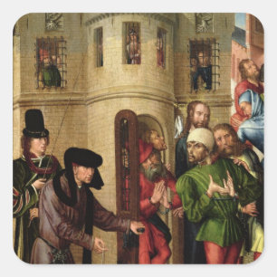 De levering van gevangenen, c.1470 vierkante sticker