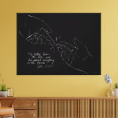 De levering van God is al uw behoeften Canvas Afdruk (Insitu (Woonkamer))