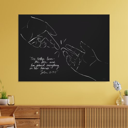 De levering van God is al uw behoeften Canvas Afdruk (Insitu (Woonkamer))