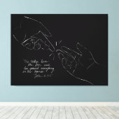 De levering van God is al uw behoeften Canvas Afdruk (Insitu (Houten vloer))