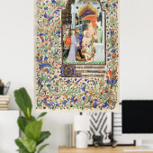 De Levis Book of Hours, Illustration 11 Poster (Thuiskantoor)
