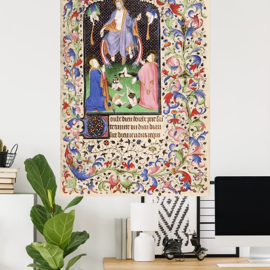 De Levis Book of Hours, Illustration 16 Poster (Thuiskantoor)