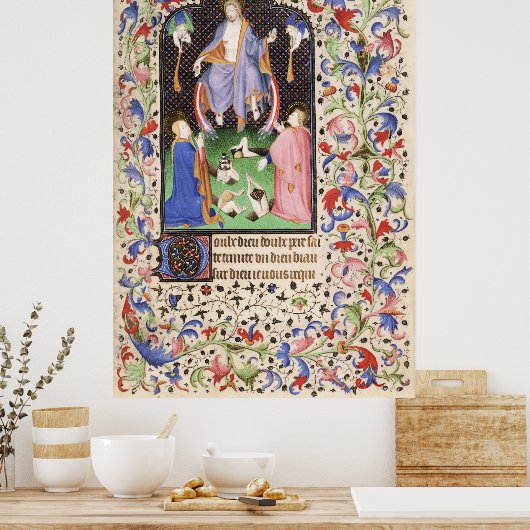 De Levis Book of Hours, Illustration 16 Poster (Keuken)