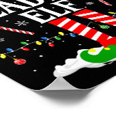 De Lezende Elf Kerst Grappig Boek Lezer Kerstmis B Poster (Hoek)