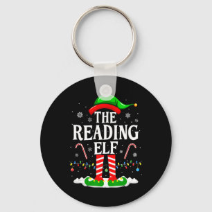 De Lezende Elf Kerst Grappig Boek Lezer Kerstmis B Sleutelhanger