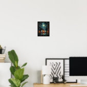 De lezer Bookish Schattige Spooky Ghost Leesboek Poster (Thuiskantoor)