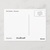 De lezer briefkaart (Achterkant)
