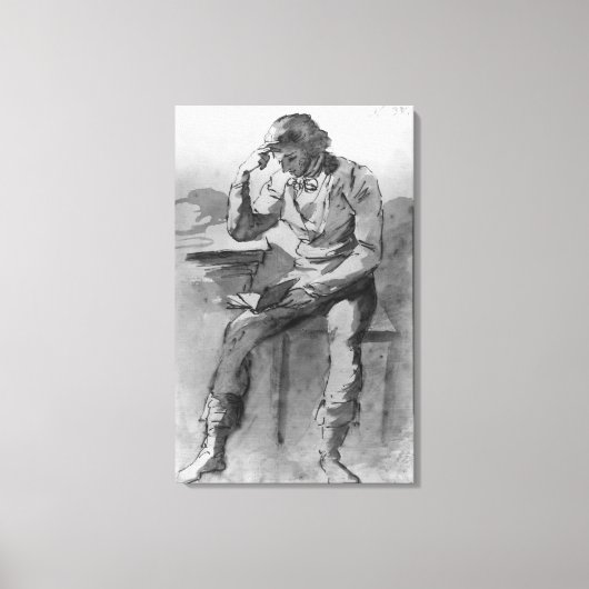 De lezer canvas afdruk (Voorkant)