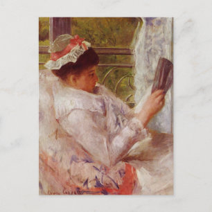 De lezer door Mary Cassatt ansichtkaart Briefkaart