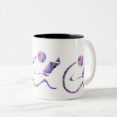 De lezer - Drama-Mok Tweekleurige Koffiemok (Voorkant rechts)