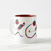 De lezer - Fantasy Books-Mok Tweekleurige Koffiemok (Voorkant links)