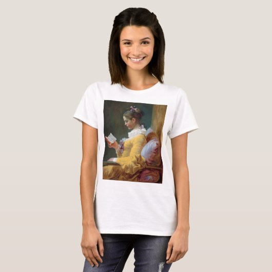 De lezer, Fragonard, 1776 T-shirt (Voorkant volledig)