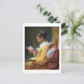 De lezer, Fragonard Briefkaart (Staand voorkant)