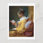 De lezer, Fragonard Briefkaart (Voorkant)