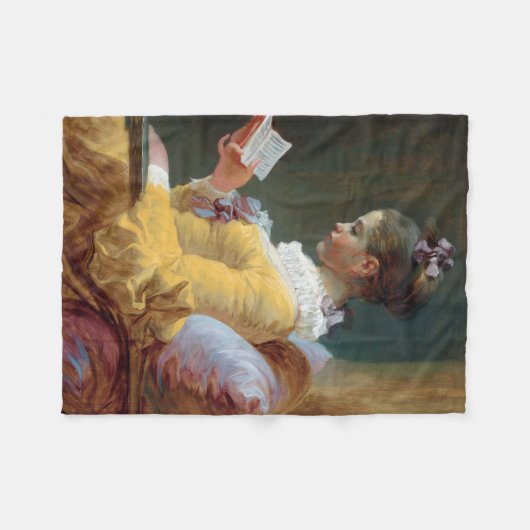 De lezer, Fragonard Fleece Deken (Voorkant (Horizontaal))