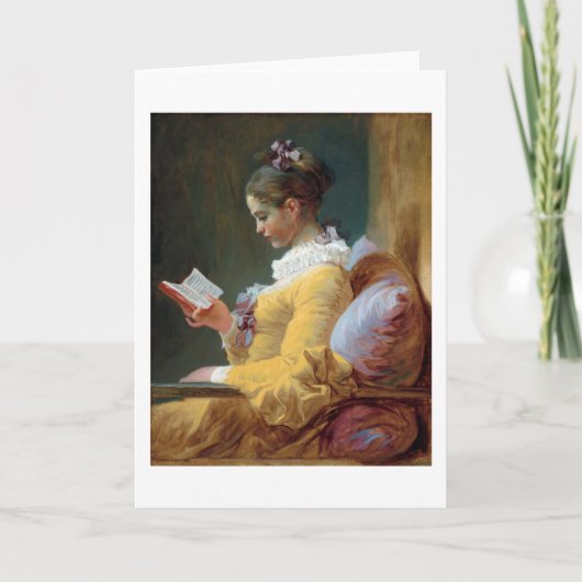 De lezer, Fragonard Kaart (Voorkant)