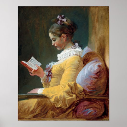 De lezer, Fragonard Poster (Voorkant)
