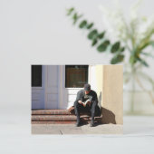 De lezer in Santa Fe, New Mexico Briefkaart (Staand voorkant)